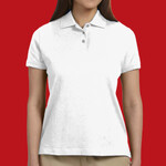 Ladies' Solid Perfect Pima Interlock Polo