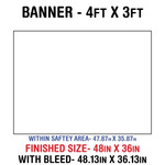 Outdoor Banner 4'x3'