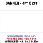 Outdoor Banner 4'x2'